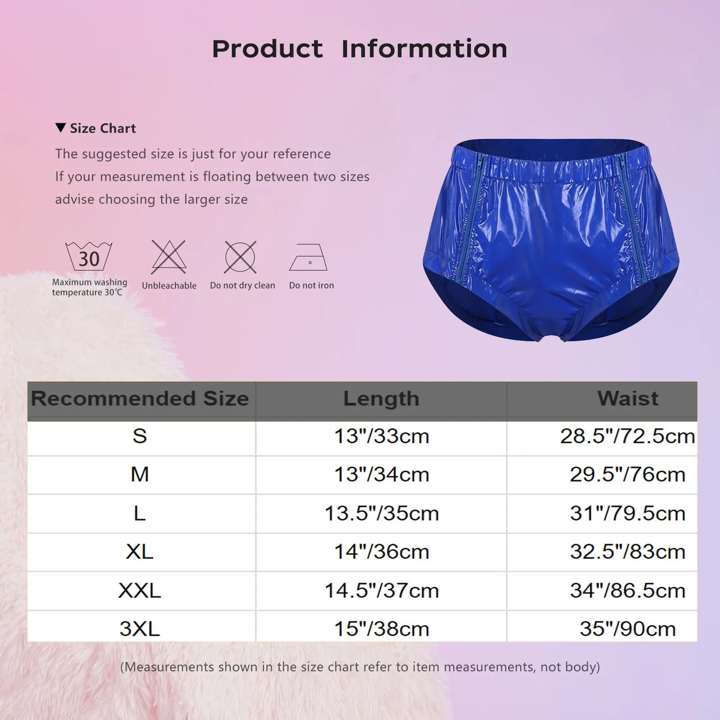 Unisex Leak-proof Diaper Cover Underwear Both Tear-away Waterproof Reusable Briefs for Elderly Caring Nursing Special Needs
