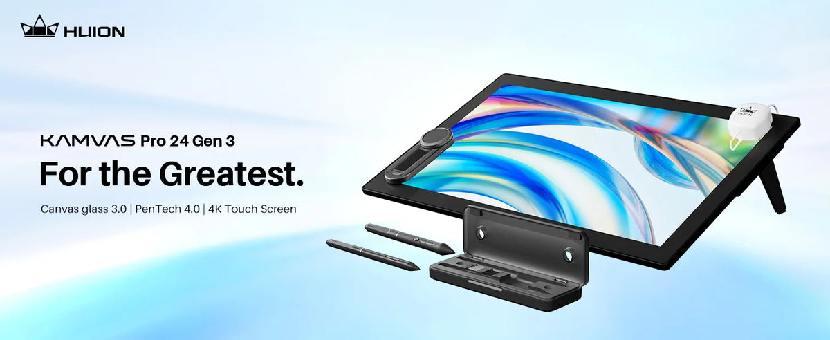 HUION Kamvas 13 Graphic Tablet Monitor 120%sRGB Battery-Free Pen Display Drawing Monitor 8192 Levels Pen with Express Keys Gamut
