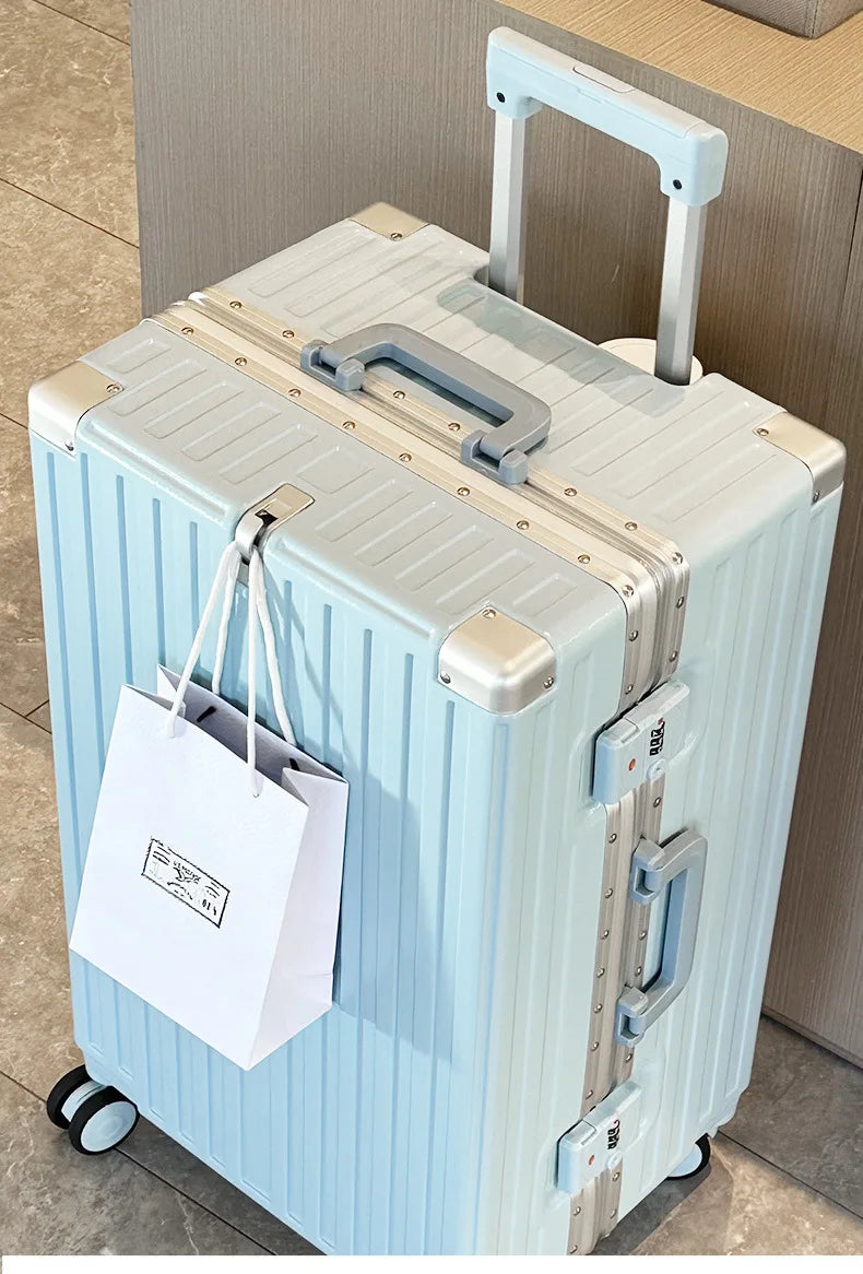 Large Capacity Suitcase 30/32 inchThickened Strong and Durable Aluminium Frame Luggage Trolley Case 20-28 inch Carry-on Suitcase