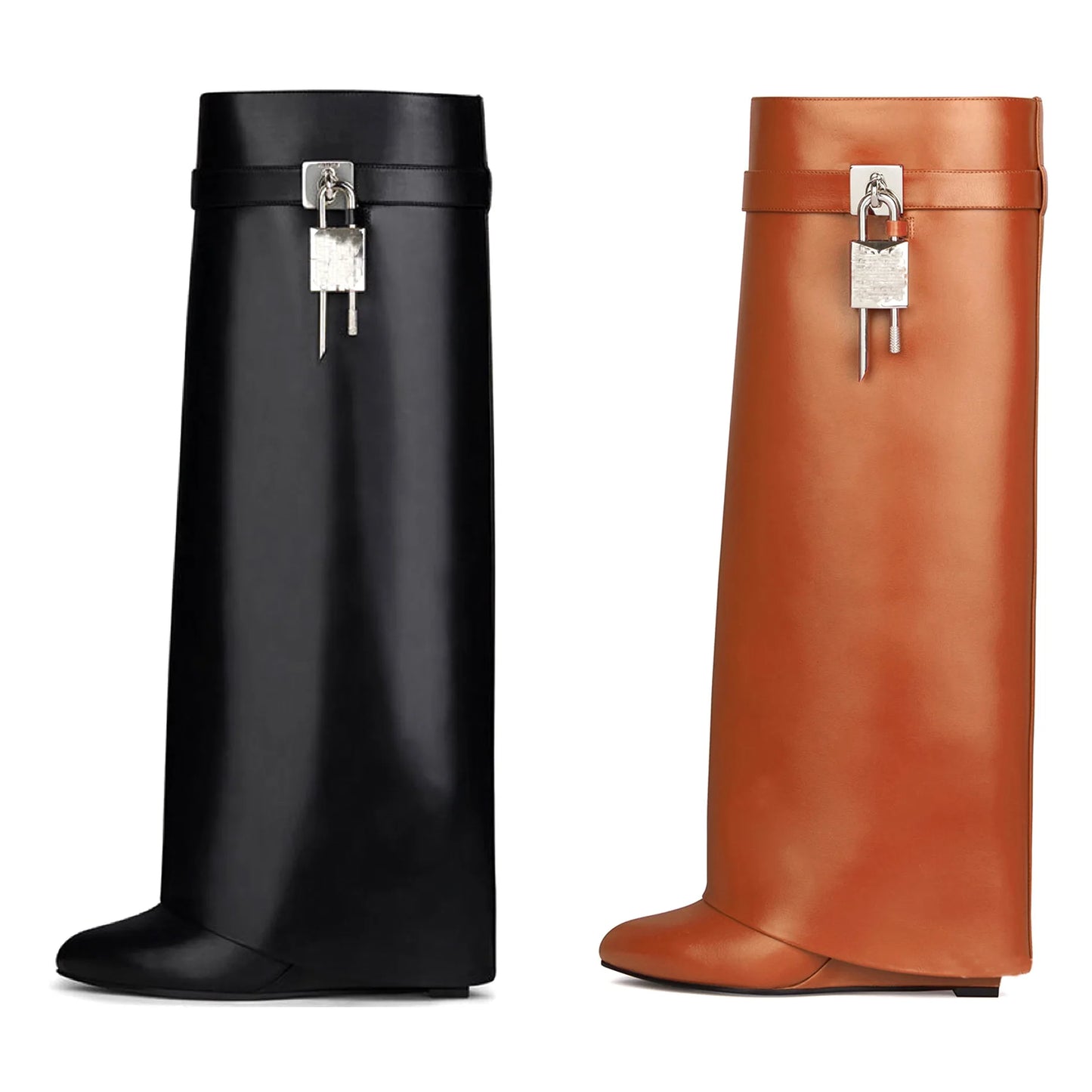 Brand Designer High Top Boots 2026 New Outdoor Office Comfortable Slip-on Women's Knee-high Boots Casual Gothic Motorcycle Boot