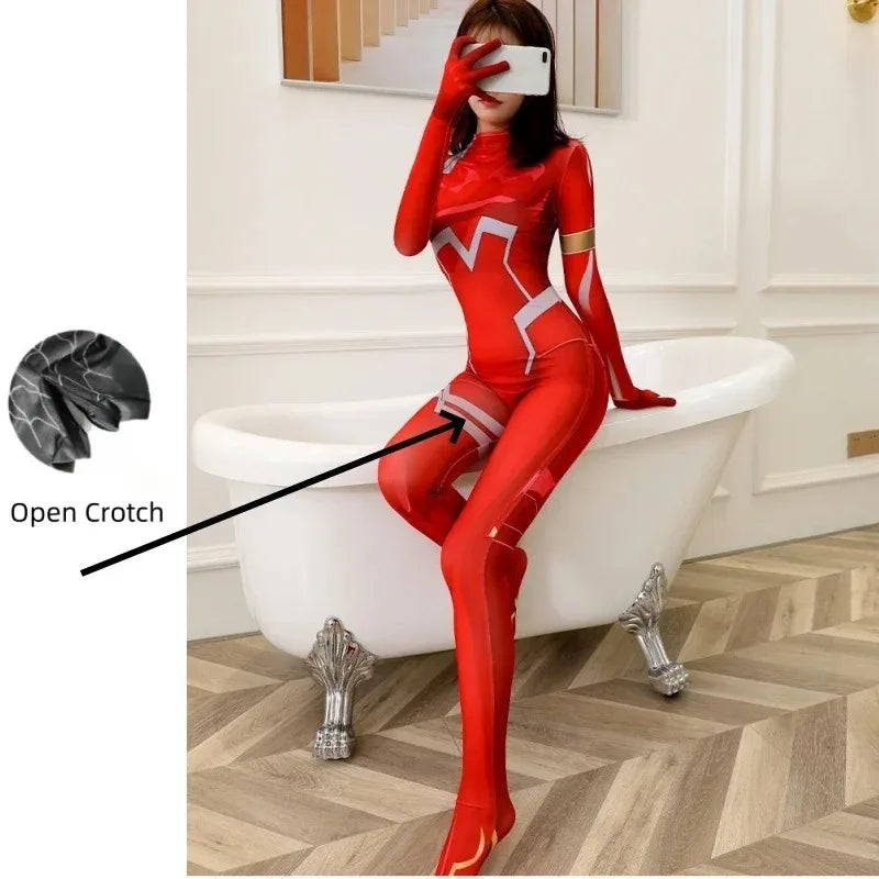 MJ Spider Woman Superhero Cosplay Costume Miles Morales Spiderwoman Spidey Superhero Halloween Bodysuit Zentai Suit Jumpsuit