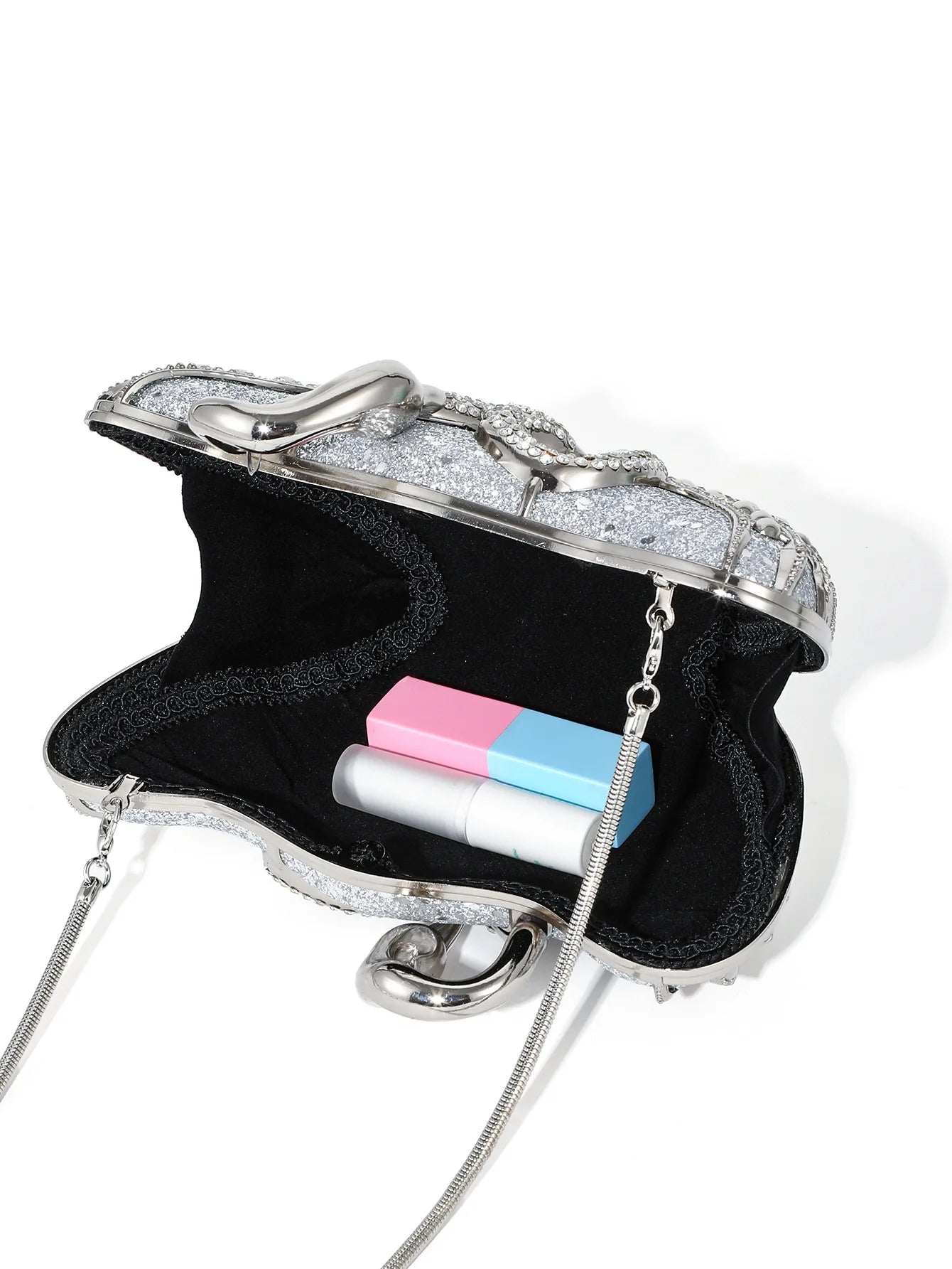XIYUAN Swan Rhinestone Evening Clutch Bags For Wedding Party Metal Novelty Purses And Handbags Luxury Designer High Quality