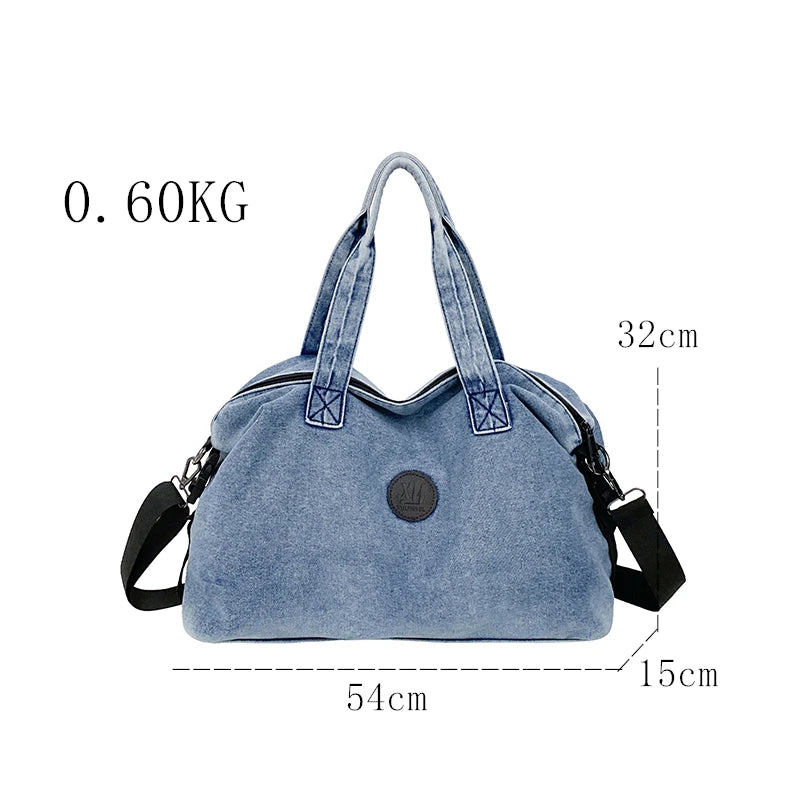 Fashion Big Denim Handbag Women Bag Lady Shoulder Messenger Bags Jeans Luxury Female Large Capacity Travel Tote bags