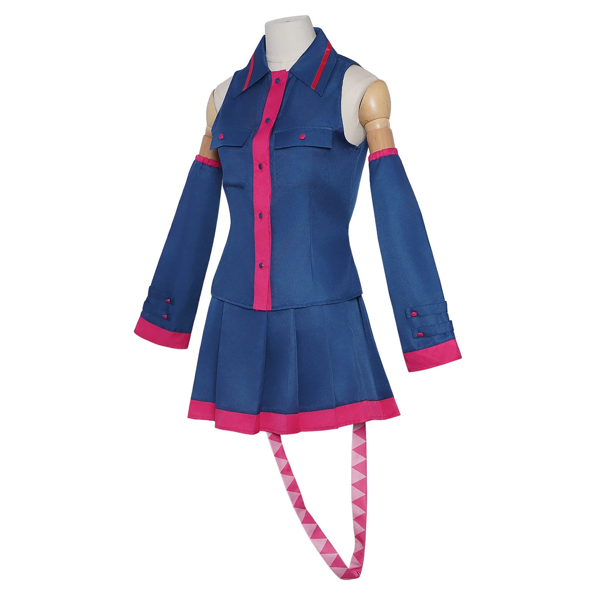 Kasane Teto Cosplay Costume Blue Uniform Dress Vtuber Vocaloid Idol Outfit Women Halloween Anime Party Role Play Suit