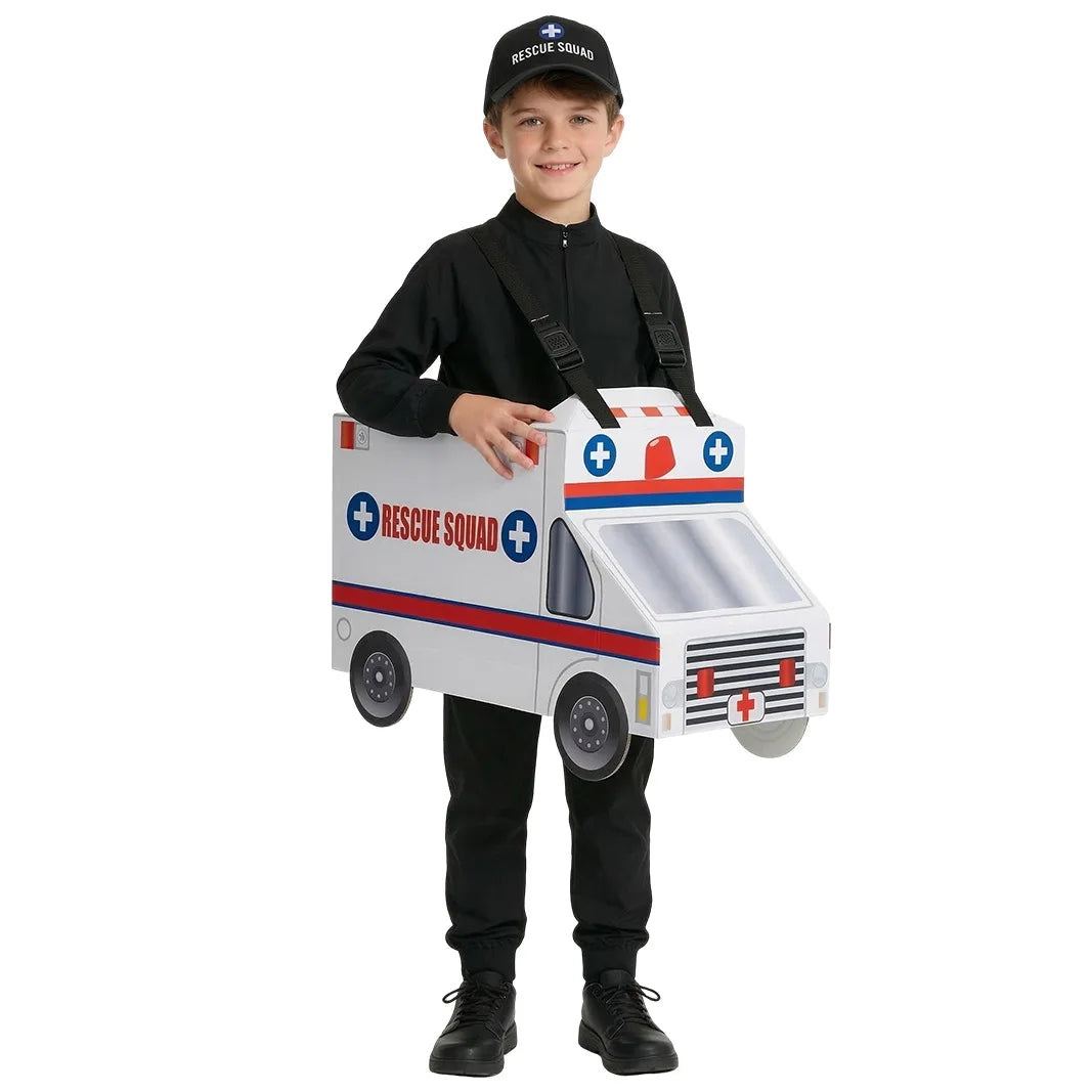 Halloween Carnival Enfant Construction Vehicle Police Car Costume Niño Ambulance Onesie Kindergarten Fire Truck Performance Suit