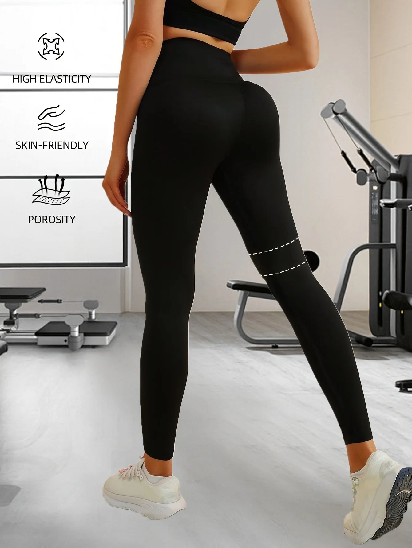 Women's high waisted shaping leggings, with a waist that tightens and a waist and hips that elevate the corset