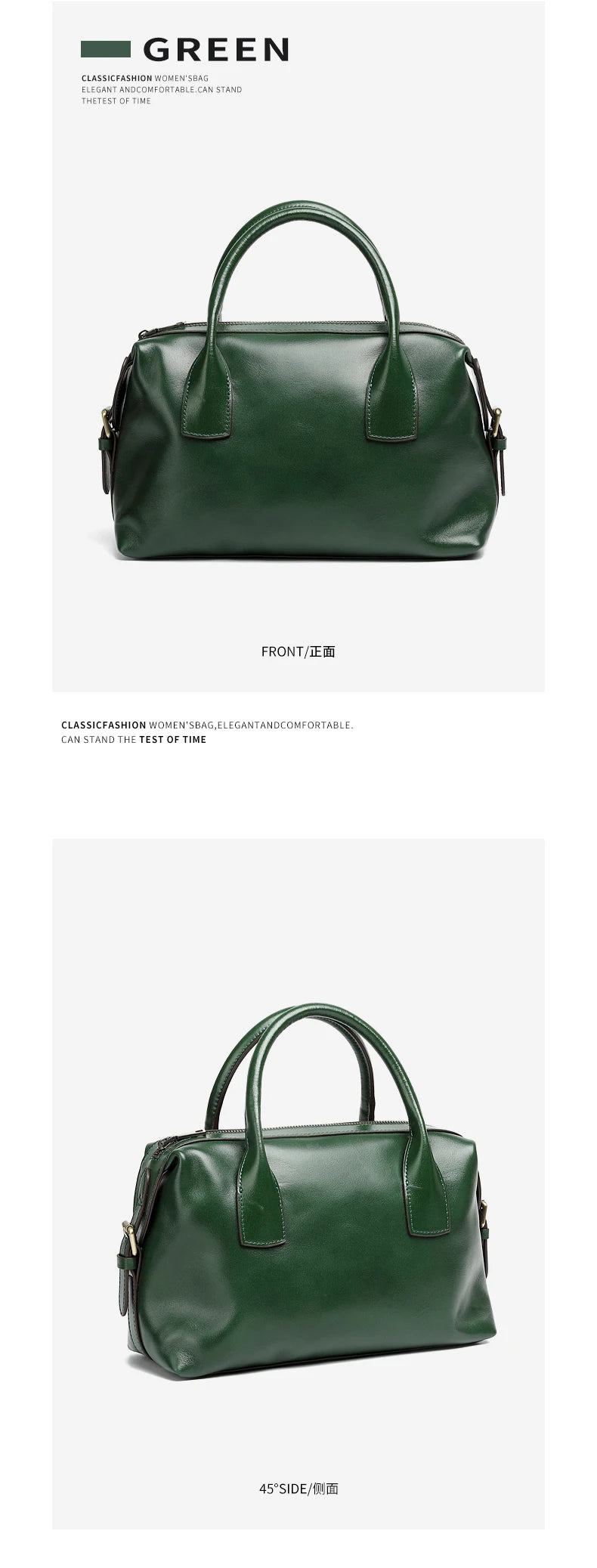 BURMINSA Genuine Cowhide Leather Handbags For Women Retro Pillow Top Handle Bags Bowling Daily Work Crossbody Shoulder Purses