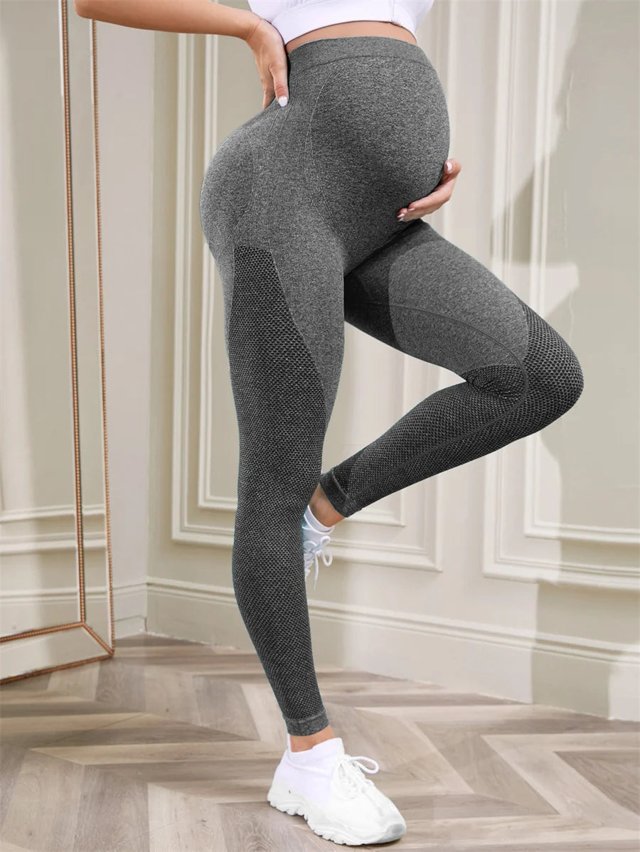Pregnant Women Leggings Long Pants Maternity Sports Gym High Waist Pants Belly Support Skinny Maternity Legging Body Shaper