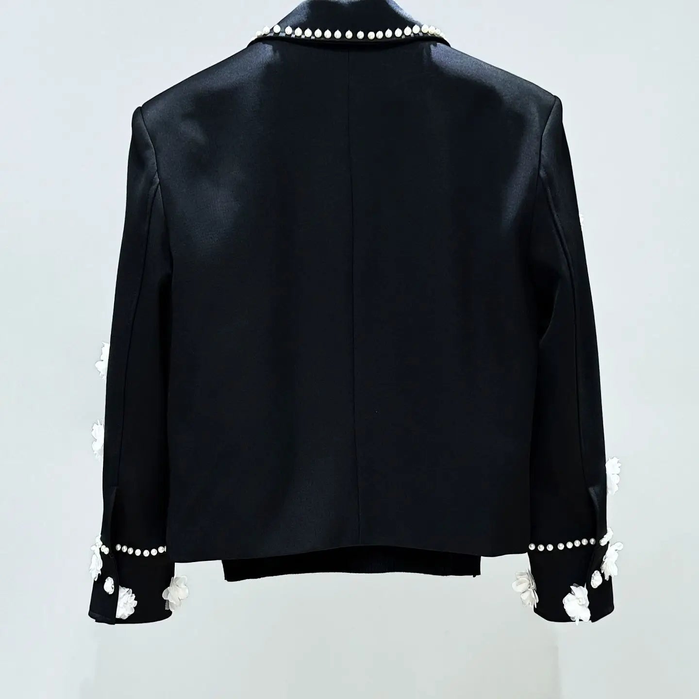 Design Heavy Industry Three-dimensional Men's Niche Fashion Short Jacket Personalized Flower Top
