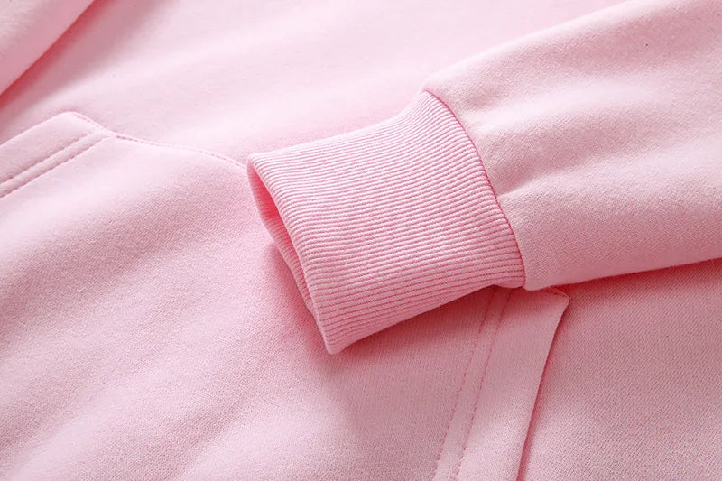 Women's Cat Ear Design Hooded Fleece Sweatshirt Casual Fashion Spring Autumn New Style V-neck Female Clothing  Hoodies Women