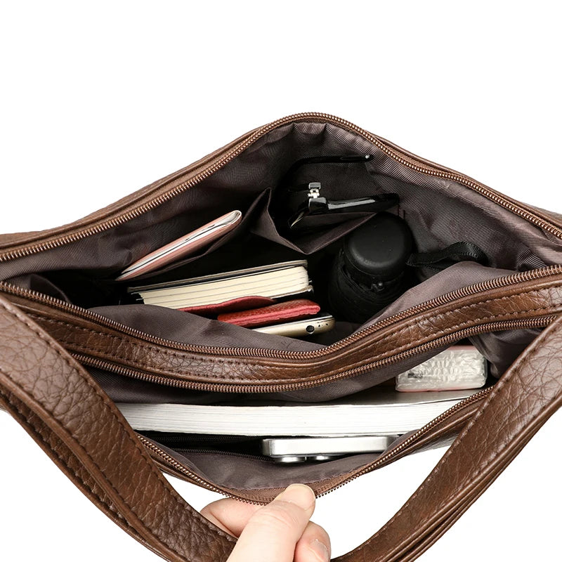High Quality Large Capacity 3 In 1Women Backpack Luxury Soft Leather Shoulder Crossbody Bag For Women Fashion Ladies Handbag Sac