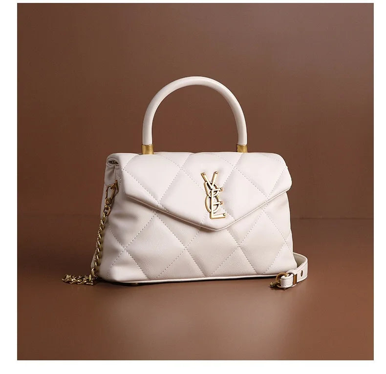 2025 new high-end diamond grid handbag fashion chain versatile shoulder crossbody bag