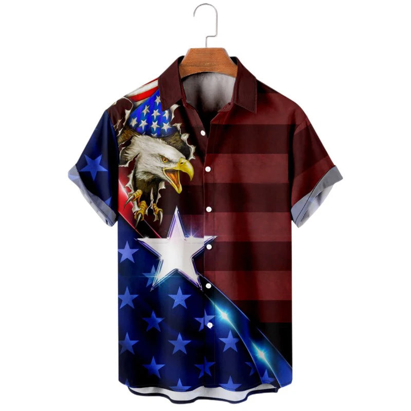 2023 Men's Hawaiian Shirt Cat Printed Short Sleeve Tops Beach Vacation Sunset Harajuku Men's Clothing Casual Unisex Style Shirts