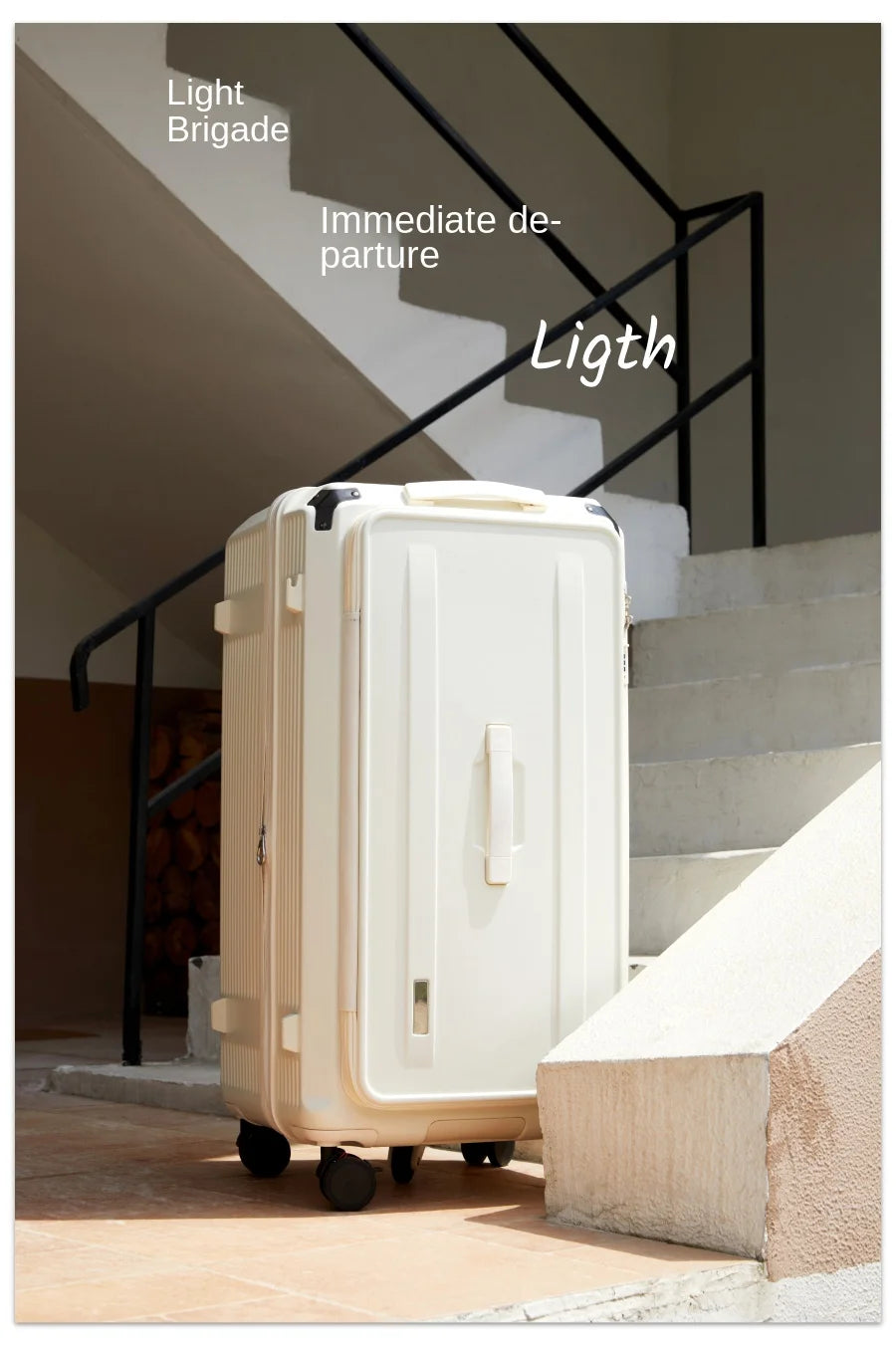 Side-Opening Suitcase 28 inch Large Capacity Expandable Luggage 24/26 Thickened Trolley Case 20 inch Boarding Box with 5 Wheels