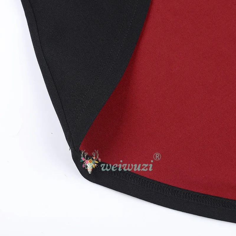 Halloween Costume Vampire Cosplay Costume Women Around The Neck Irregular High‑Low Hem Dress for Ghost Bride Cosplay Clothes