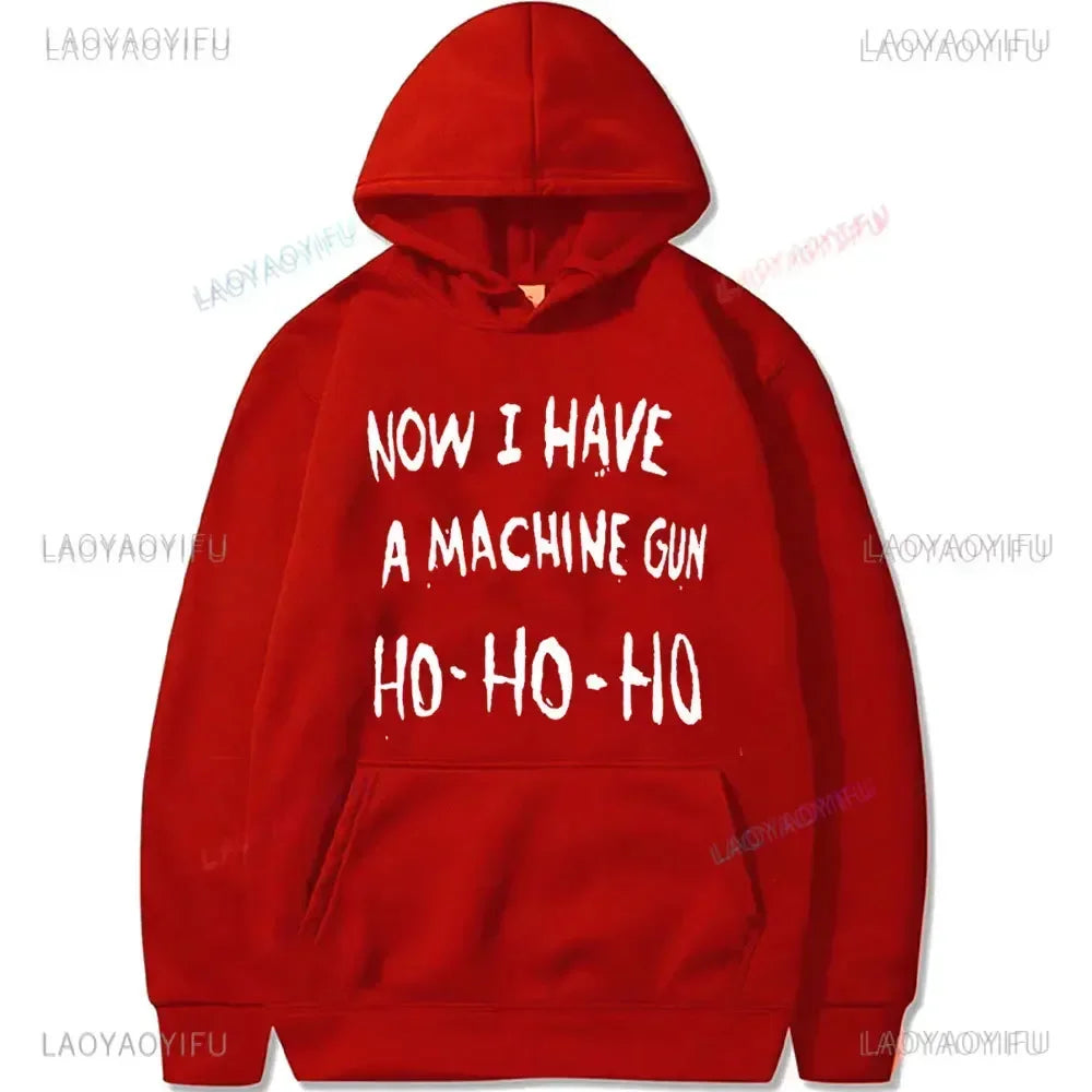 Now I Have A Machine Gun Die Hard Mclane Naktomi Plaza Unisex Jumper Sweater Men Women New in Hoodies & Sweatshirts Pullover