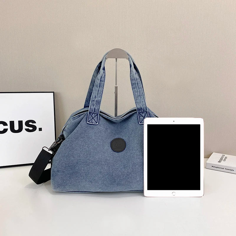 Fashion Big Denim Handbag Women Bag Lady Shoulder Messenger Bags Jeans Luxury Female Large Capacity Travel Tote bags