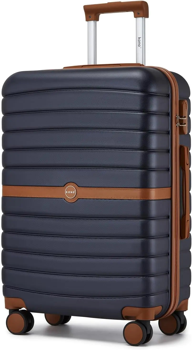 KONO Hard Shell Case (55/66/76 cm) PC suitcase Set with 360 ° Roll & Combination Lock