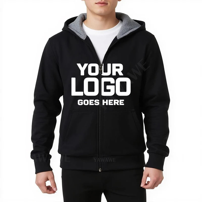 Customized Hoodies Men Breathable Boys Pullovers Customized Fashion Winter Hoody Minimalist Personalized Text Daily Wear Big