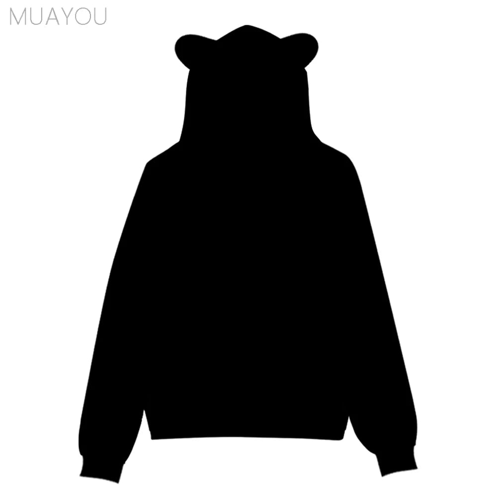Hollow Knight Silksong kids hoodies Sweatshirts 3D Printed Cat's Ears Anime Casual Pullovers Men Women hoodie