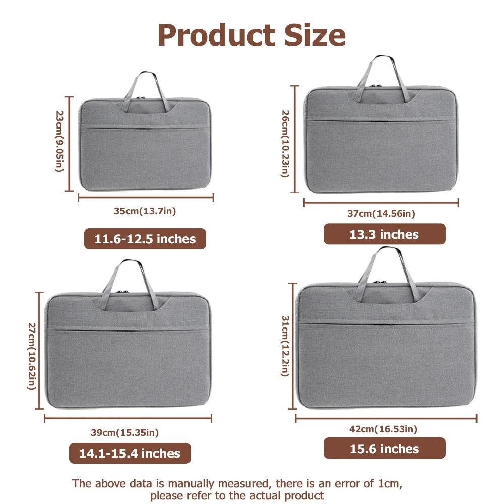 for MacBook Xiaomi Huawei ASUS Notebook Bags Shockproof Laptop Sleeve Handbag 11-16 Inch Ultra Thin Business Briefcase