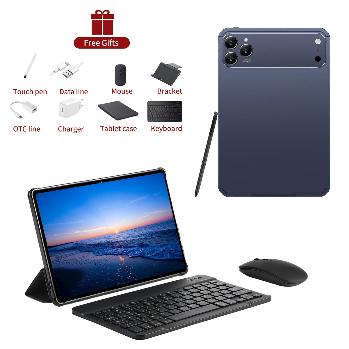 Original Global Version Hot Sale Tablet Pad 17 Pro 10.1 Inch HD 4K Android 15 16GB+1T 10000mAh 5G Dual SIM WiFi GPS 2026 New Tab