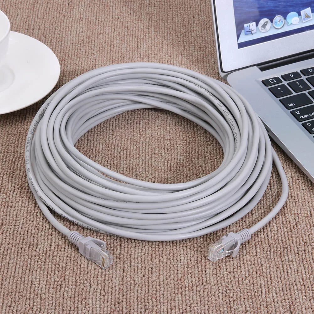 1-30m Router Computer Ethernet Cable High Speed LAN Cord with RJ-45 Connector Internet Network Patch Cord for PC Router Computer