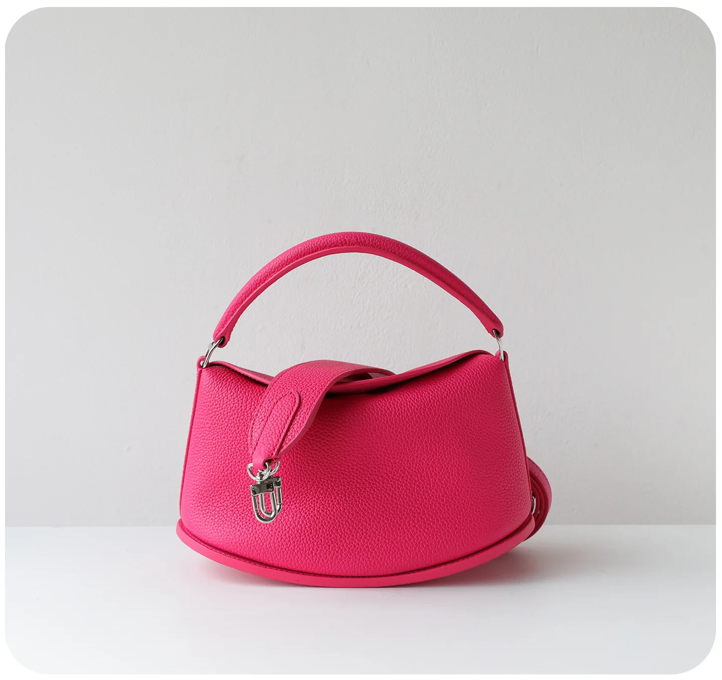 Spring Summer Full Grain Leather Women's Hobo Bag, Minimalist Lazy 3 Way Shoulder Crossbody Handbag, Daily Commute Tote