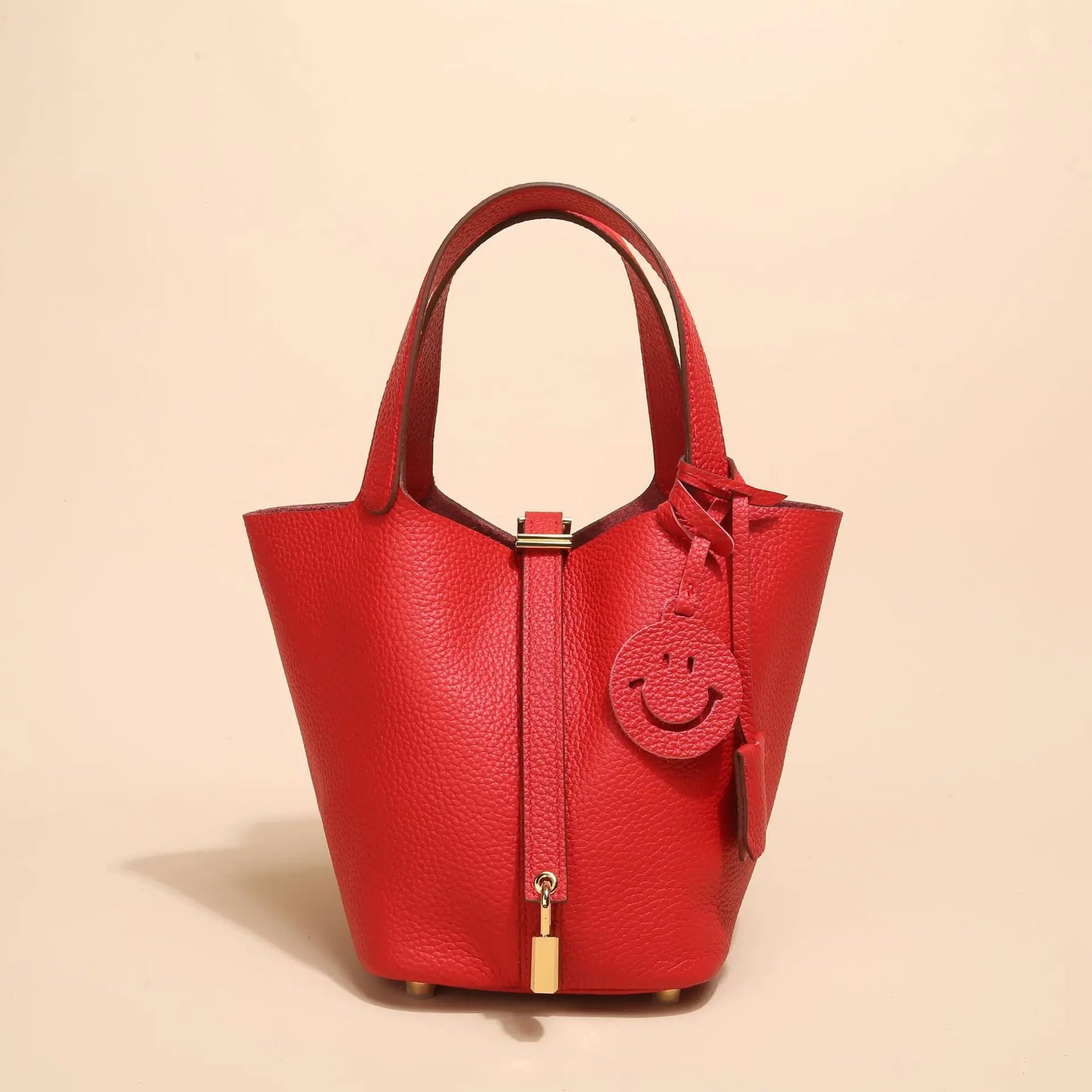 Fashion Classic Womens Bucket Bags Leather Lady Hand Bags High Quality Genuine Leather Luxury Ladies Top Handle Handbags