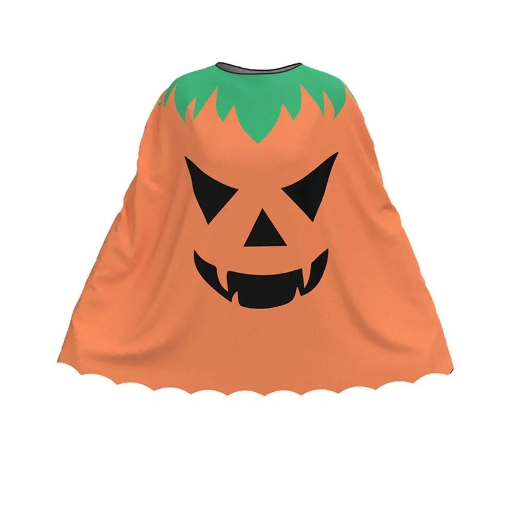 Clothing Prop Halloween Cosplay Cape Loose Spider Net Ghost Hooded Cloak Pumpkin Fun Interaction Witch Cosplay Cloak