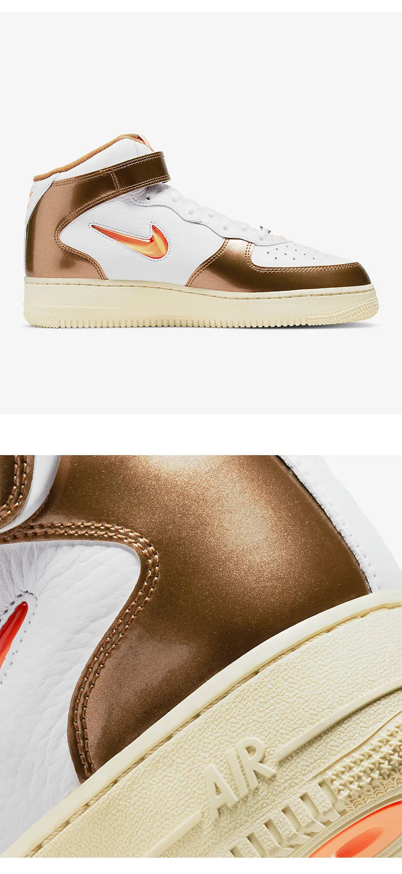 Nike Authentic AIR FORCE 1 MID AF1 Men's High-Top Sneakers DH5623-100