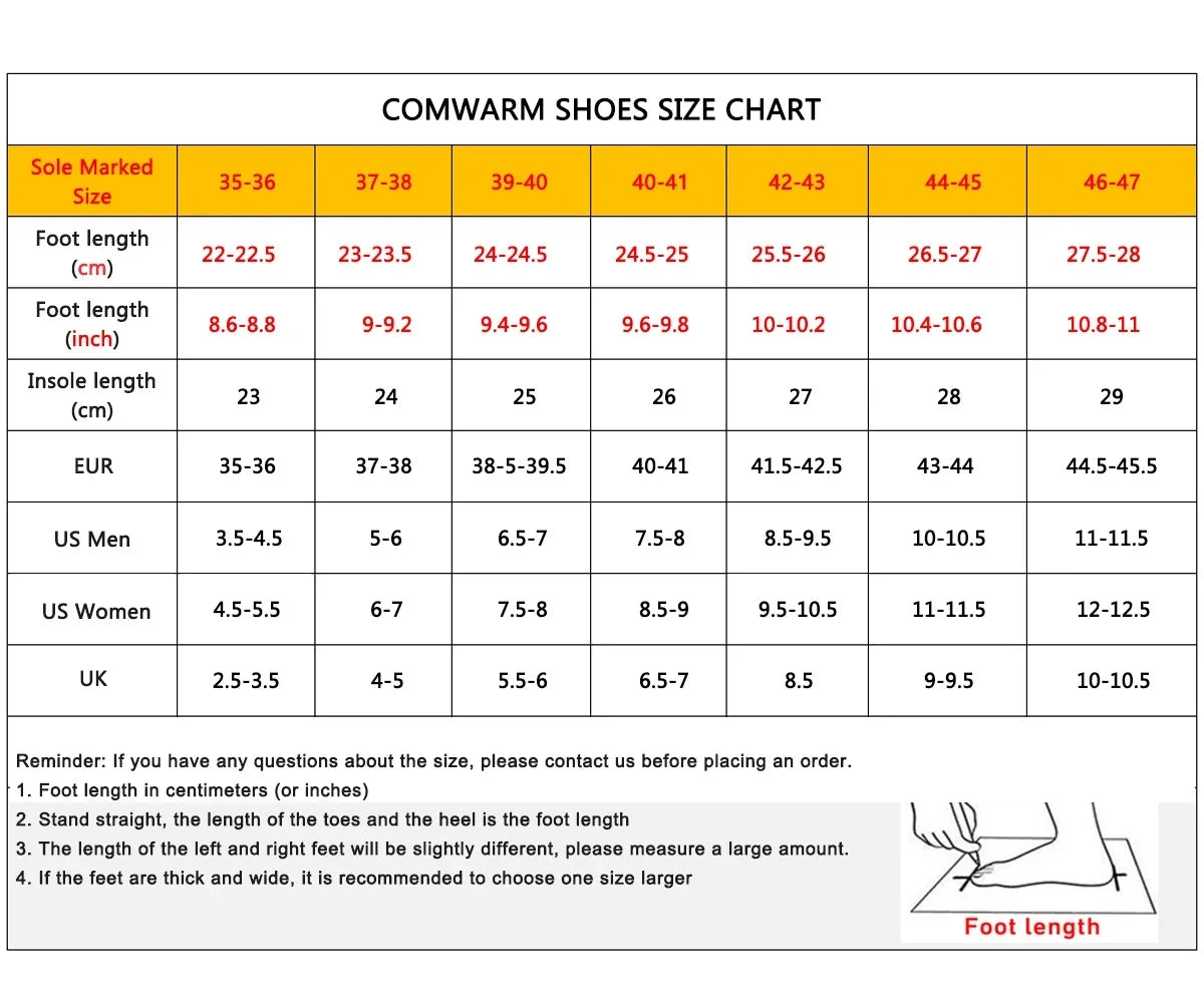 Comwarm Winter Fuzzy Snow Boots Women Fashion Brand Plush Short Ankle Boots Indoor Cotton Women Shoes Fur Home Women Mini Boots