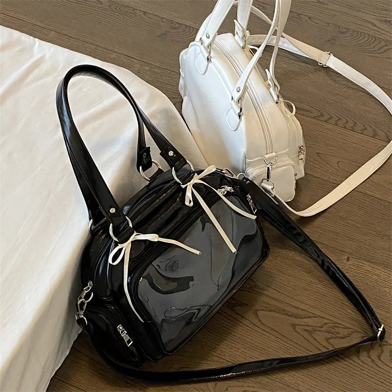 Anime Two-Dimension Japanese Uniform Bag Jk Shoulder Bag Large Capacity Crossbody Versatile Badge Display Bag Doll Itabag Purse