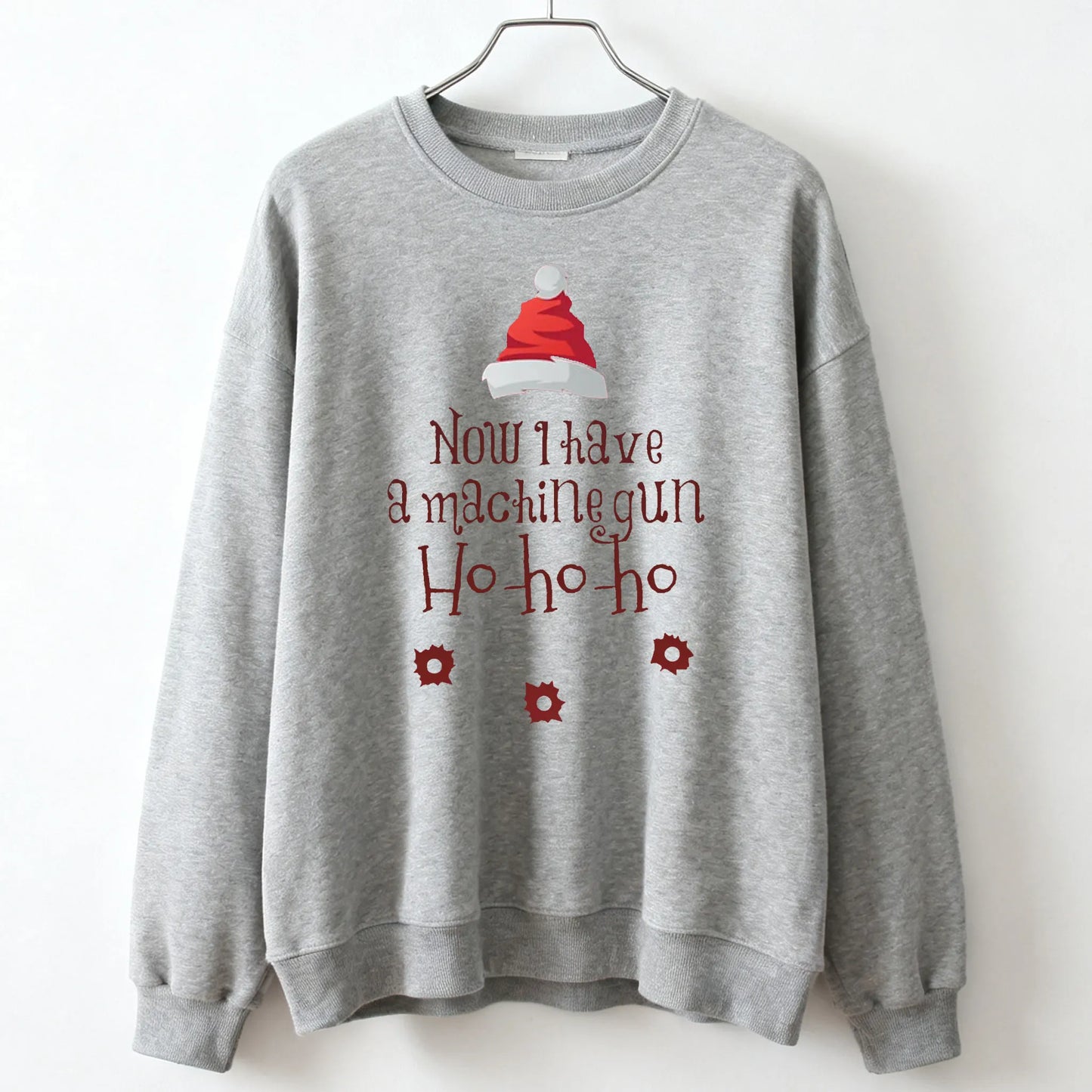 Now I Have A Machine Gun Die Hard Mclane Naktomi Plaza Unisex Jumper Sweater Men Women New in Hoodies & Sweatshirts Pullover