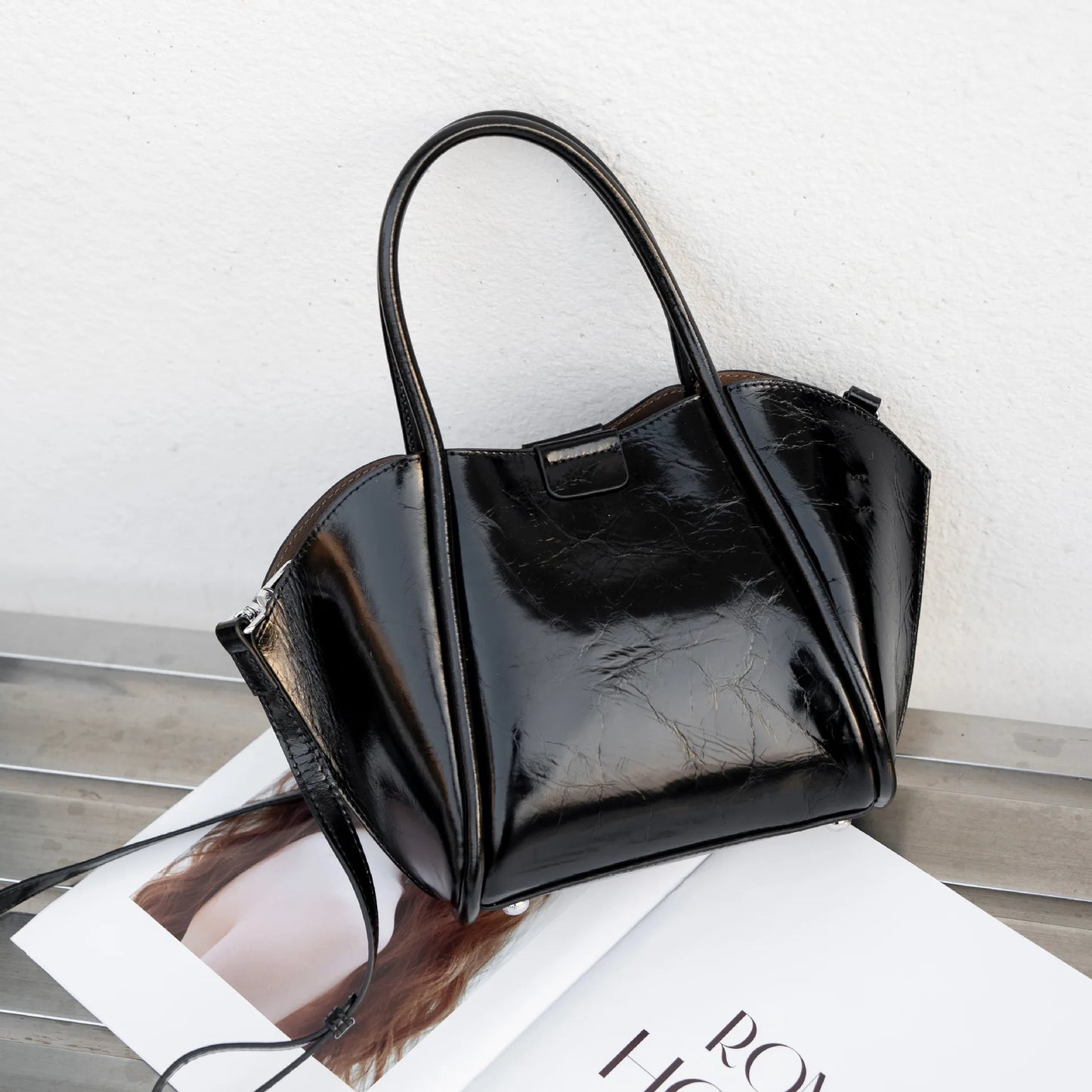 YANATARI Genuine Leather Woman Bag Shoulder Bag Handbags Ladies Crossbody Bags Luxury Designer Minimalism Bag Cowhide Bucket Bag