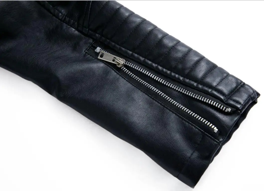 2026 New Fashion Women Faux Leather Jacket, Spring Autumn Zipper Casual Pu Coat, Female Biker Outerwear Ladies Clothes S-XXXL