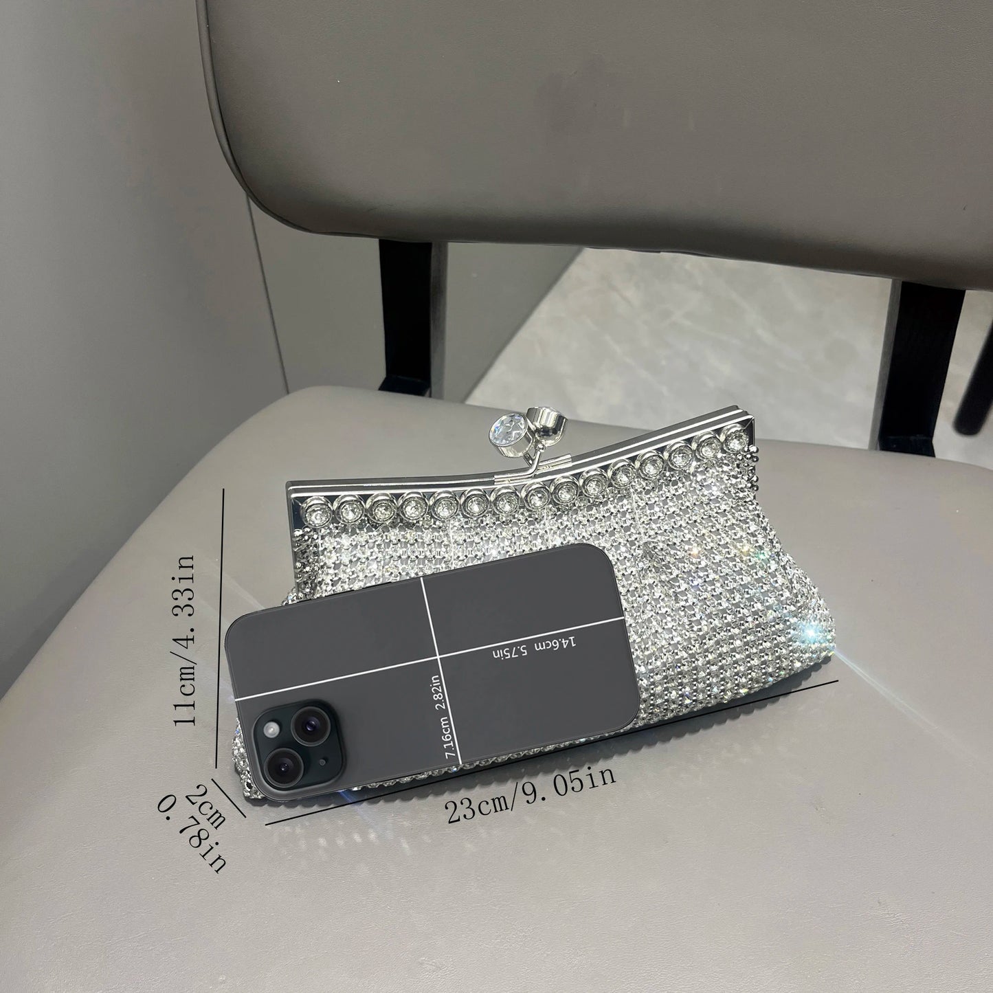 Handle Rhinestones Evening clutch Bag Purses and handbag luxury Designer shiny Crystal Clutch purse bucket bag shoulder bags