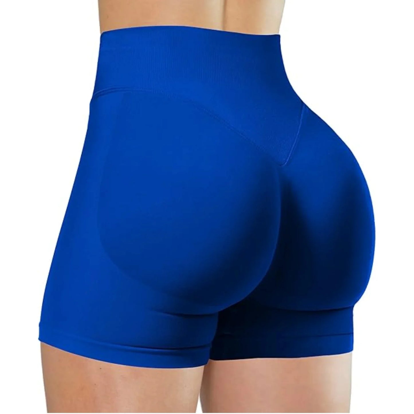 Seamless Women's Gym Yoga Exercise Pants High Waist Peach Hip Solid Color Tight Sexy Shorts Fitness Leggings