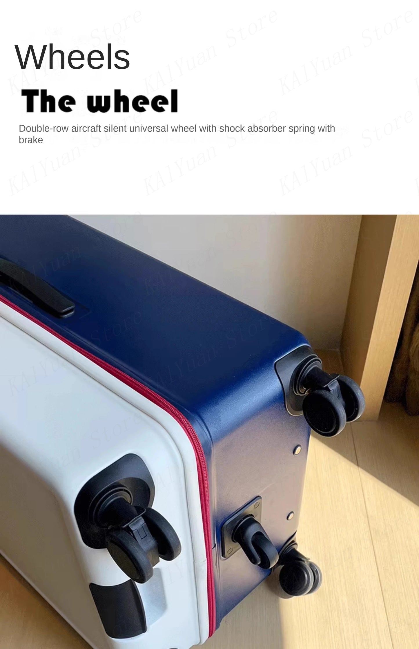 Large Capacity Wide Handle Suitcase Five Wheels Explosion Proof PC Luggage with Brake Spinner Wheels Trolley Case 22/28/36 Inch