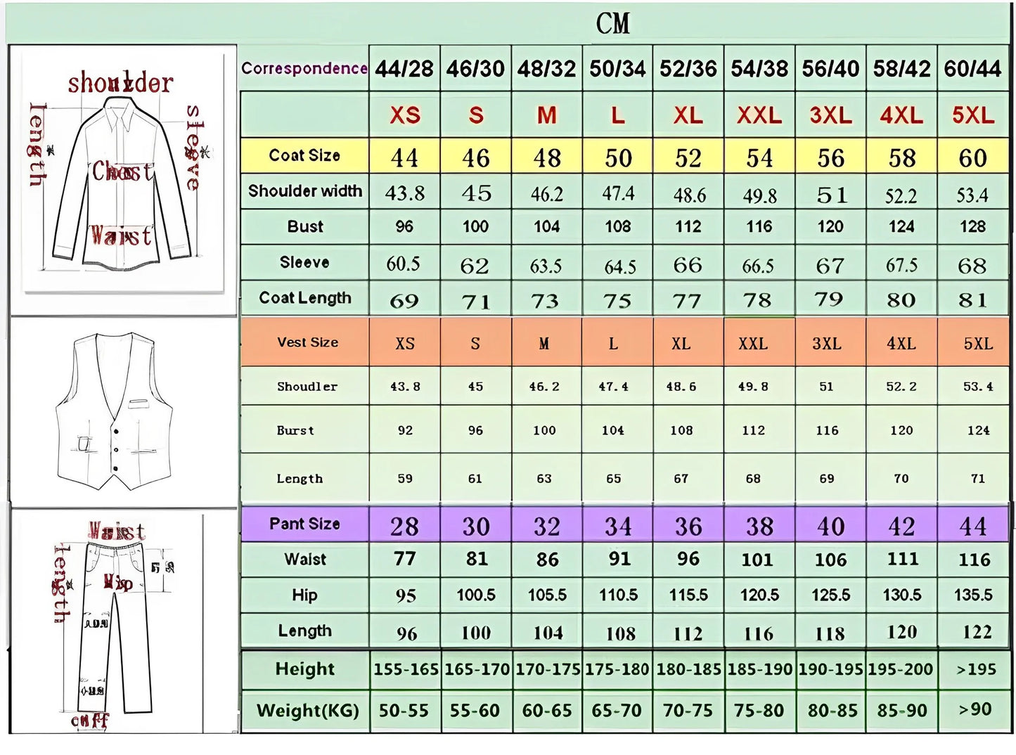 Black Pattern Men's Suit 2-piece Wedding Groom Tuxedo Premium Tailor-made Suit for Male XS-5XL Blazer Pants