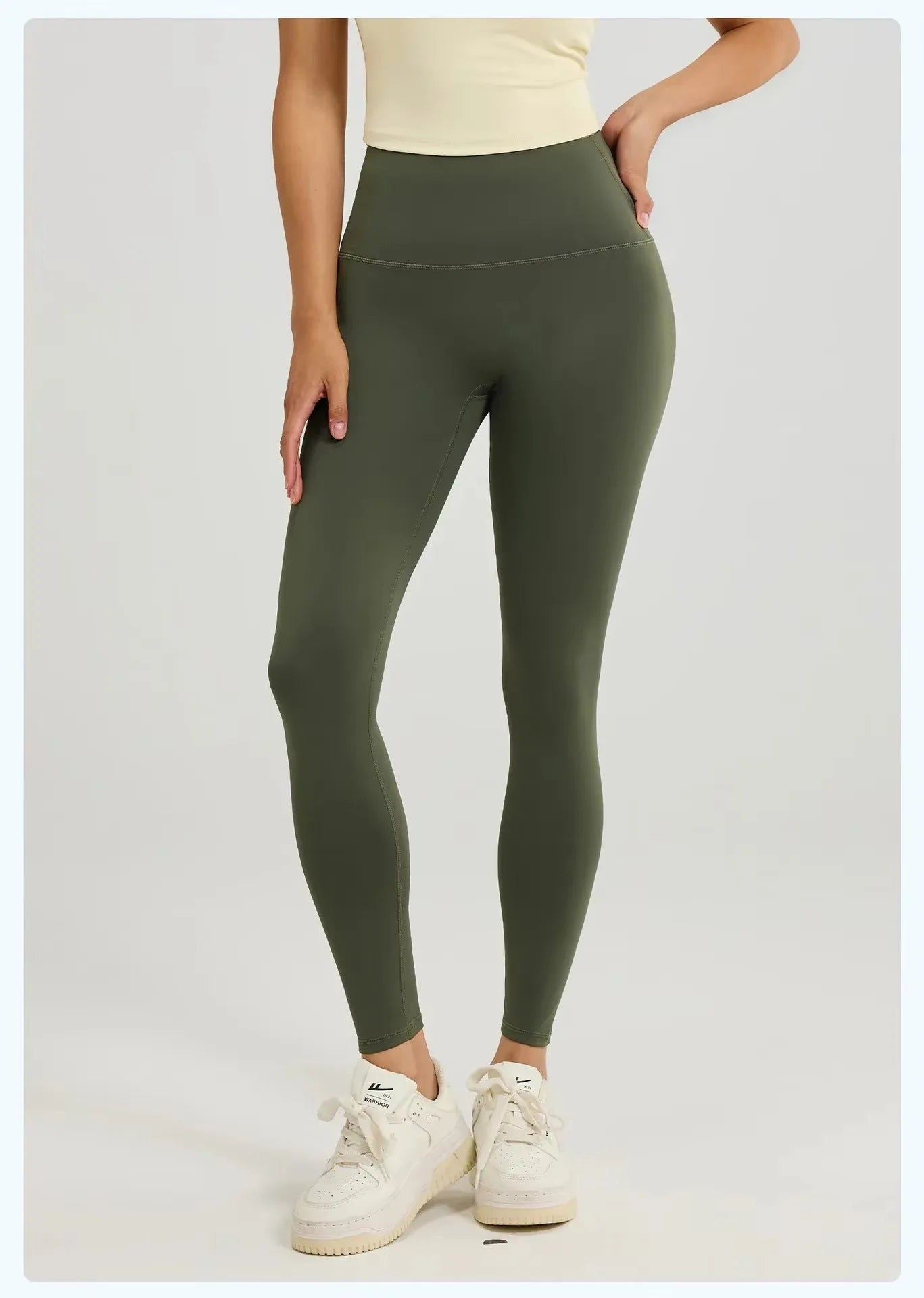 Women's High-Waisted Yoga Leggings Breathable Hip Lifting Workout Pants for Running Cycling Gym - Comfortable 'Naked Feel' Desig