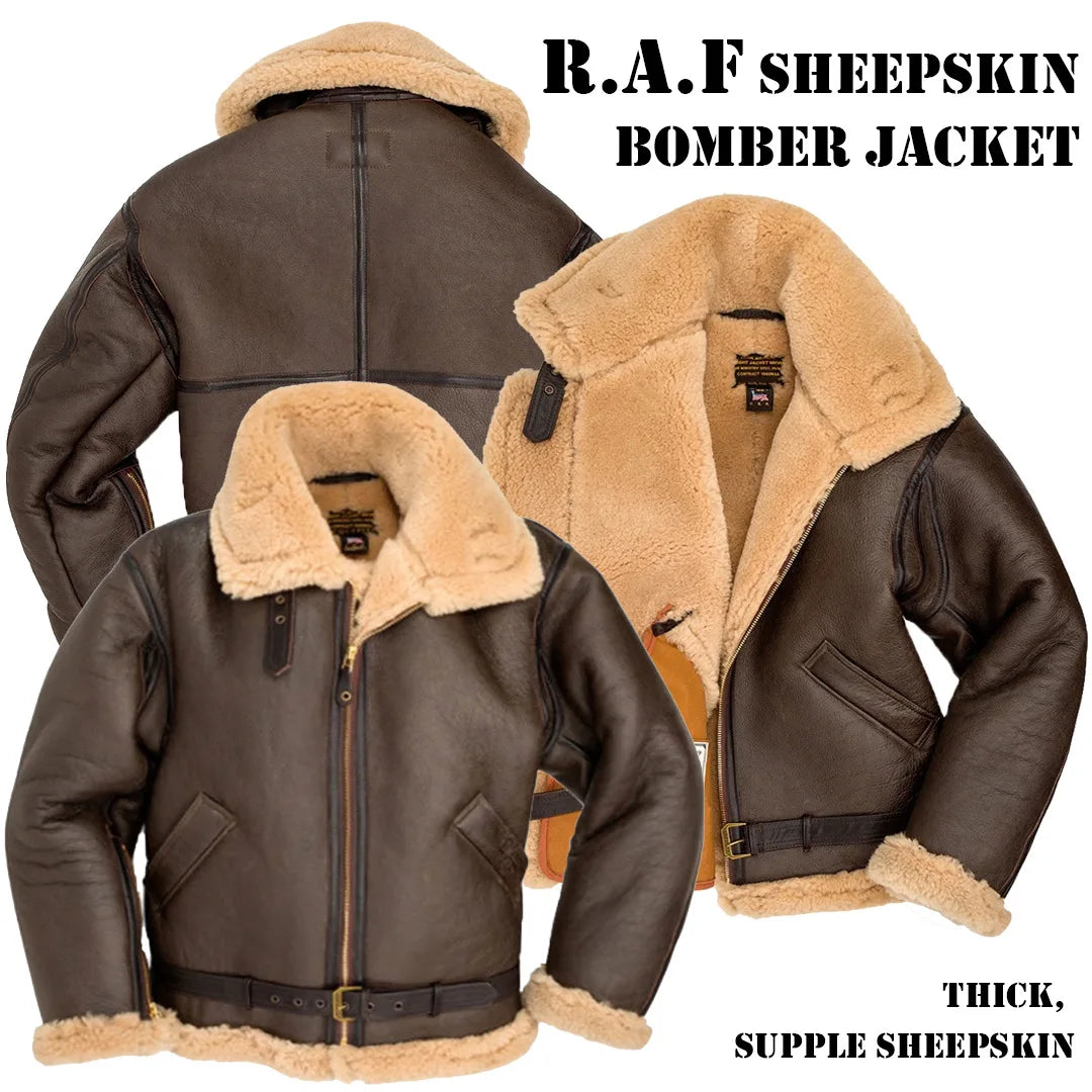 Thickened Men's Coats Winter Jackets Leather and Fur Integrated New High Quality Turn Down Collar Long Sleeve Men Clothing