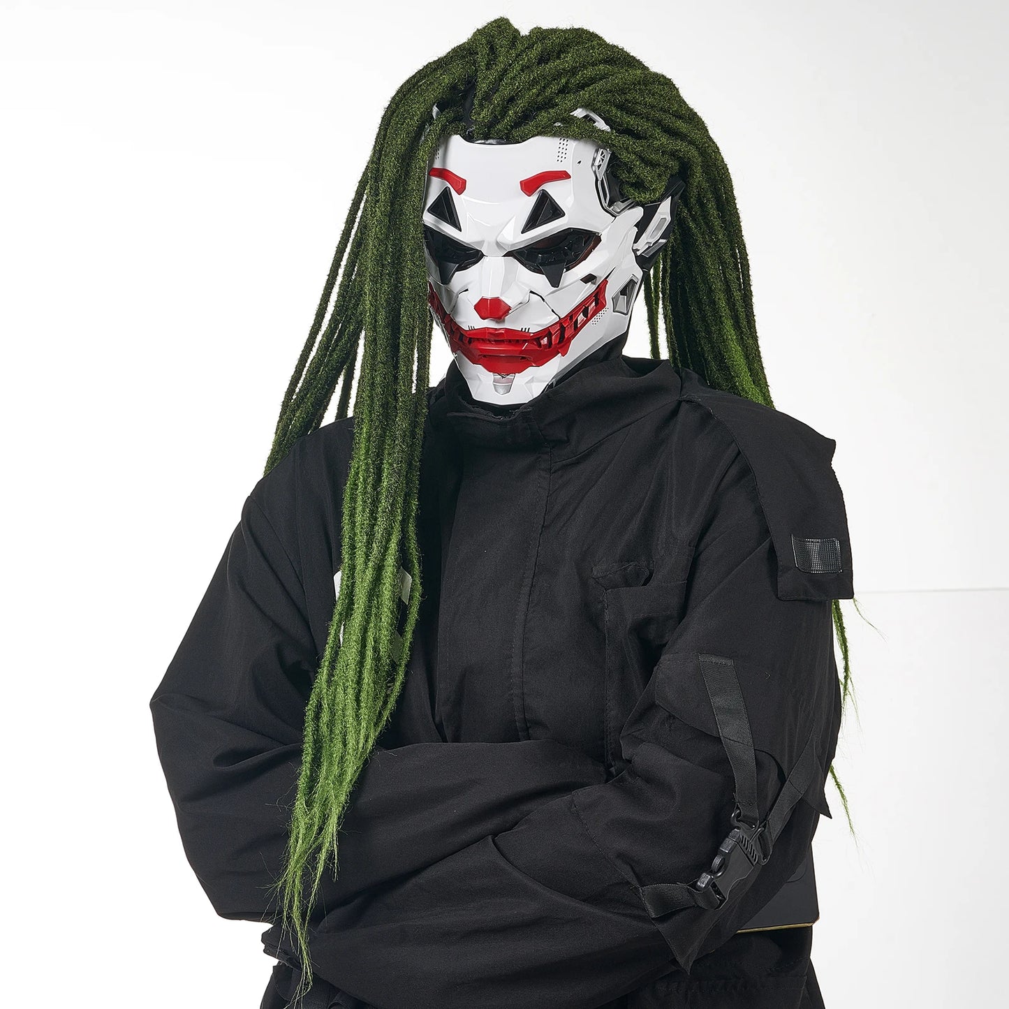 Cyberpunk Masks Clown Braids 2d Cosplay Resin Custom Products Halloween Anime Role-Playing Props And Gifts Toys