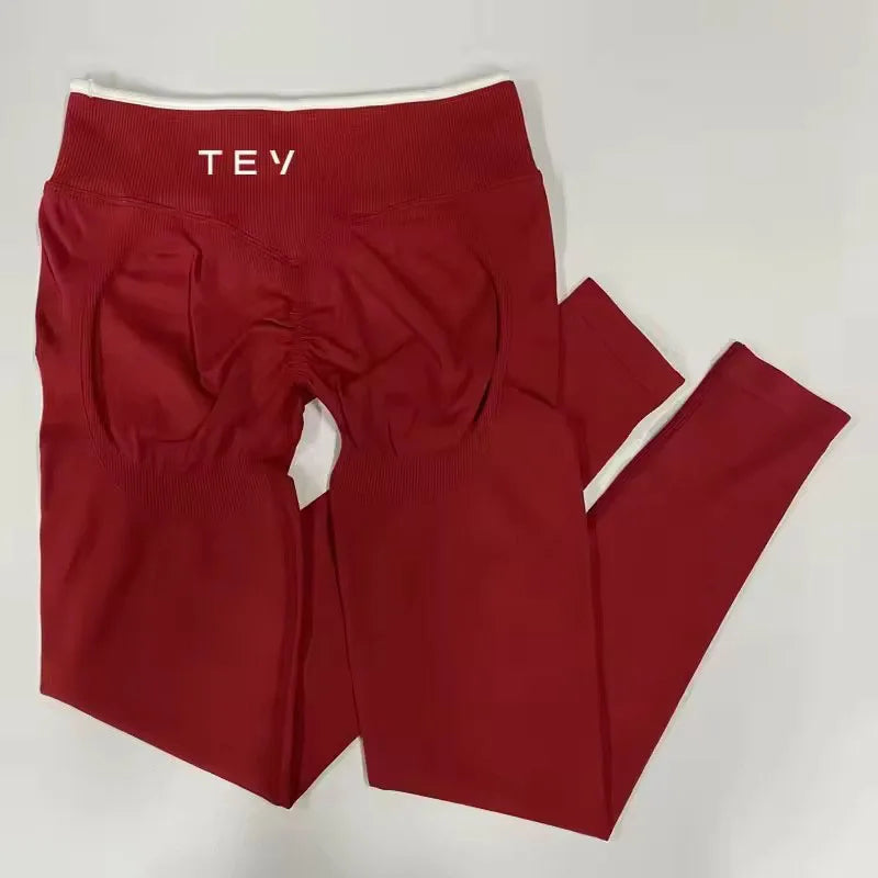 Ignite Sculpt Series Logo Scrunch Seamless Leggings Women Yoga Pants Hip Lifting Running Exercise Gym Sports Bra Fitness Shorts