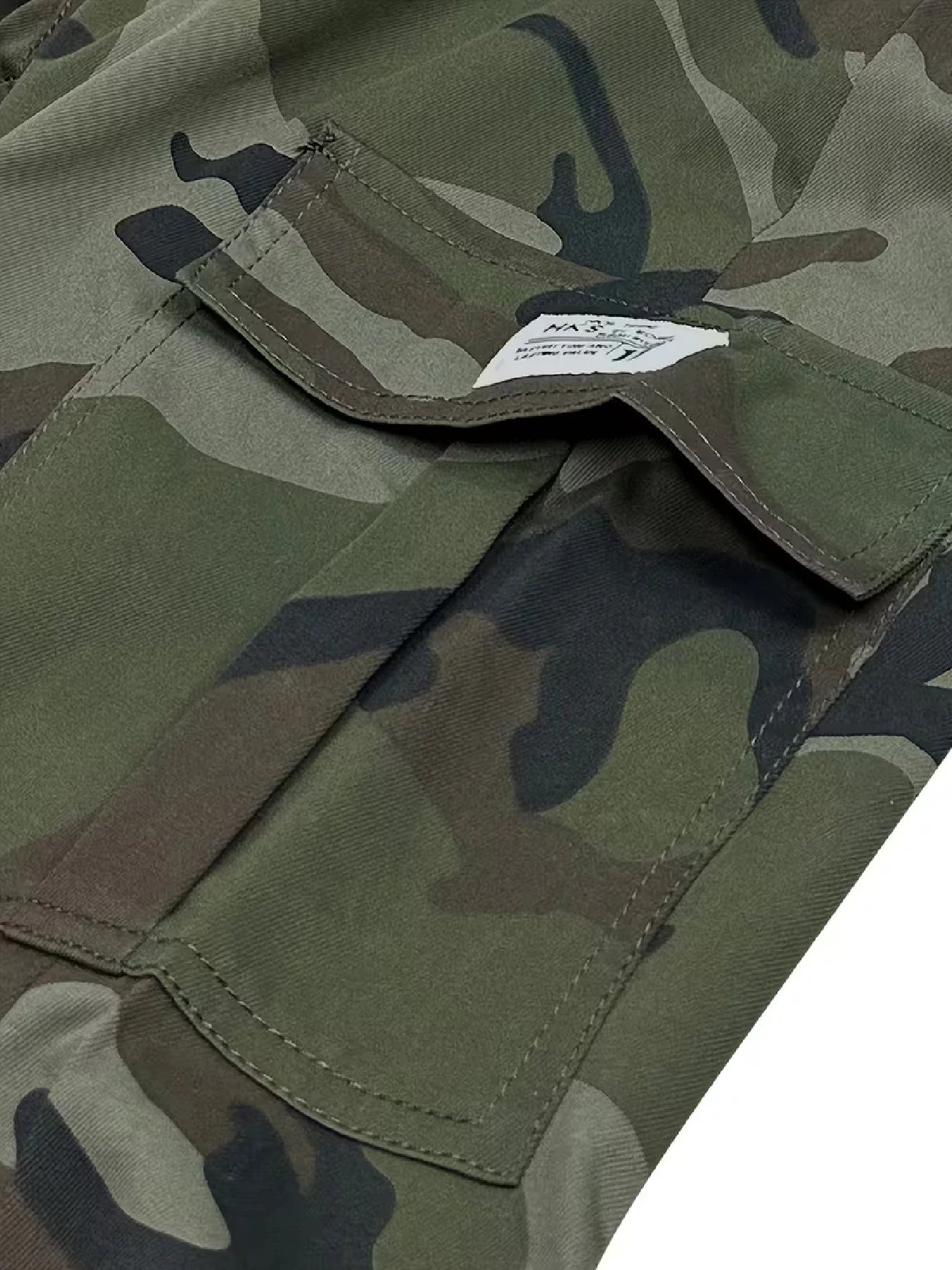Men's Casual Cargo Shorts — All-Over Print, Non-Stretch Woven Fabric. Features a Dual Elastic Waistband and Drawstring Design; A