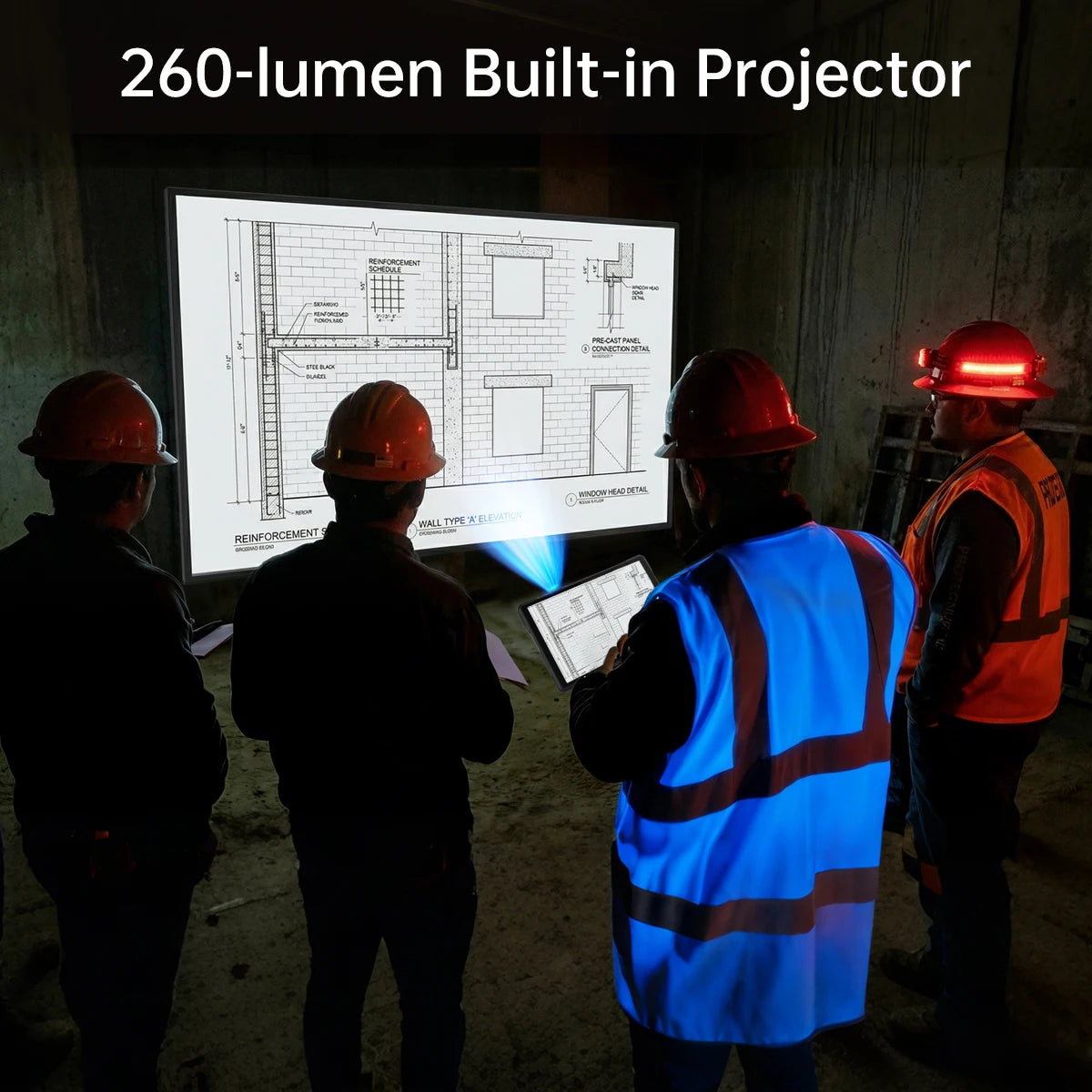Unihertz 8849 Tank Pad Ultra-Global 1st Rugged Tablet with 260-lumen 1080PProjector, Night Vision Large Battery