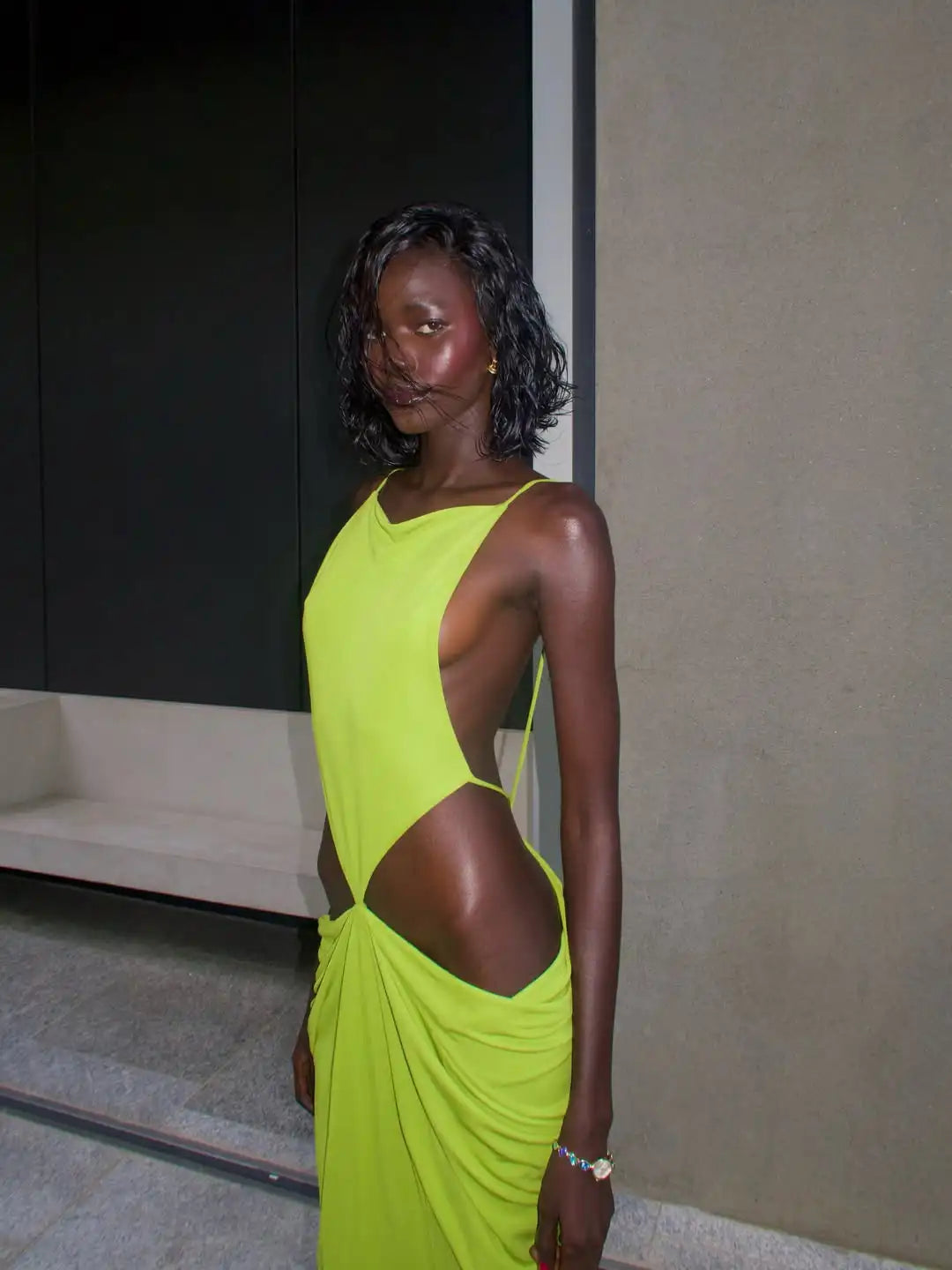 Women Sexy Soilid Hollow-out Maxi Dress Fashion Sleeveless Backless Pleated Slim Female Dresses Summer 2026 Party Evening Robe