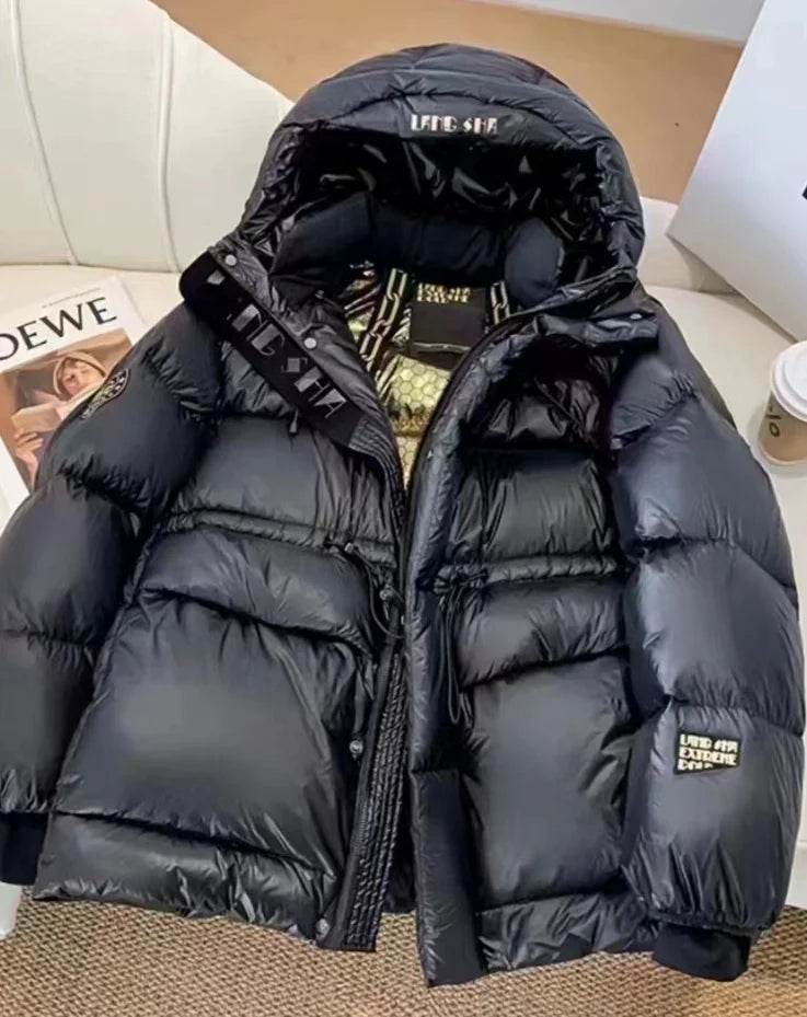 Winter Thickness White Duck Down Jacket Women Long Warmth Fluffy Puffer Coat Hooded Female Fashion Parkas Snow Outwear