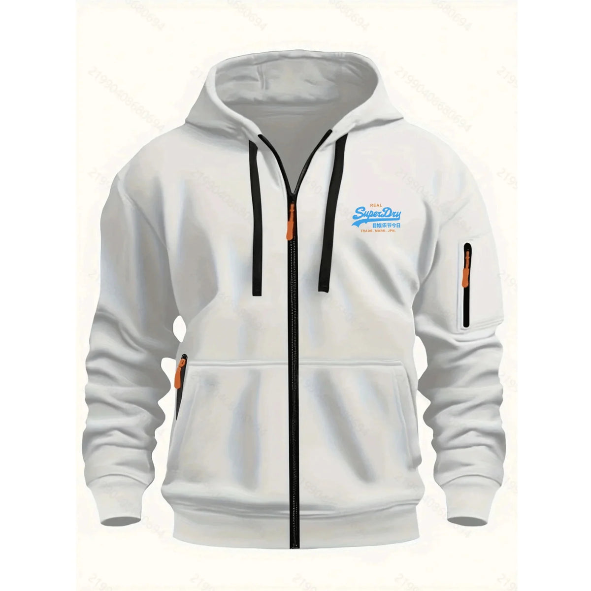 Men's Autumn Winter Hoodies Long Sleeve Sweatshirt Zipper Design Hooded Sweatshirt Men Sportswear Slim Fit Casual coat men tops