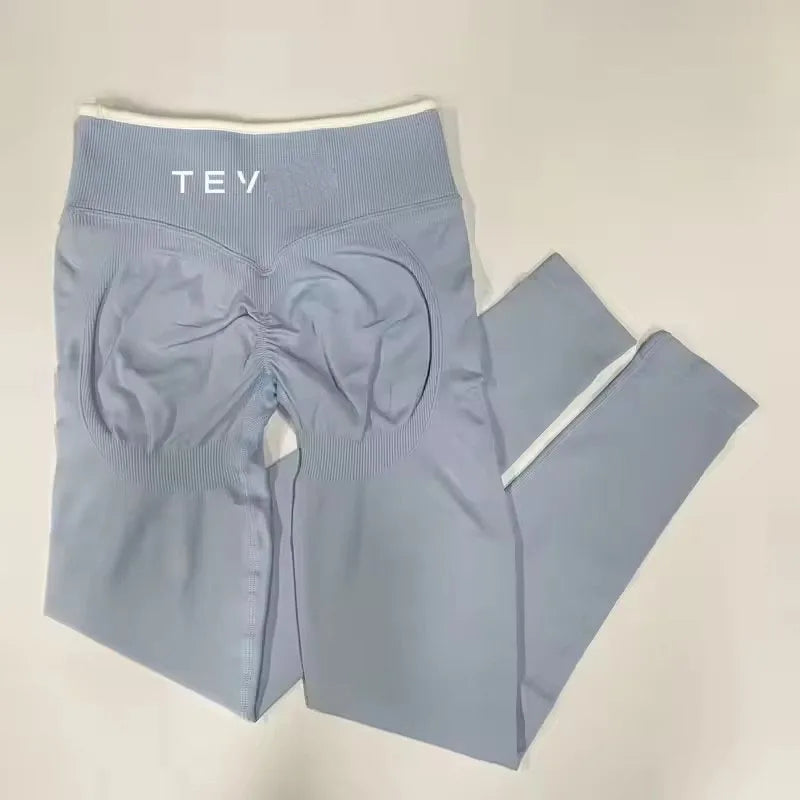 Ignite Sculpt Series Logo Scrunch Seamless Leggings Women Yoga Pants Hip Lifting Running Exercise Gym Sports Bra Fitness Shorts